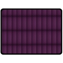 Plaid Purple Fleece Blanket (large)  by Alisyart