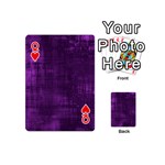 Background Wallpaper Paint Lines Playing Cards 54 (Mini)  Front - HeartQ