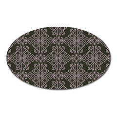 Line Geometry Pattern Geometric Oval Magnet