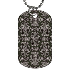 Line Geometry Pattern Geometric Dog Tag (Two Sides)