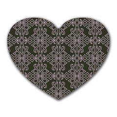 Line Geometry Pattern Geometric Heart Mousepads