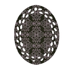 Line Geometry Pattern Geometric Ornament (Oval Filigree)