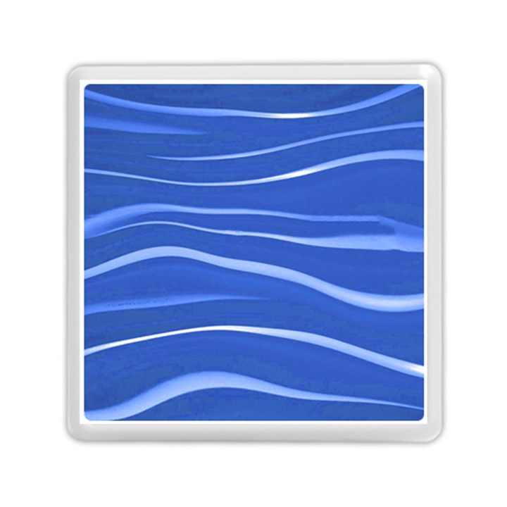 Lines Swinging Texture  Blue Background Memory Card Reader (Square) 