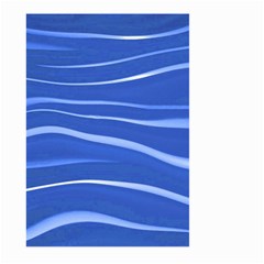 Lines Swinging Texture  Blue Background Large Garden Flag (two Sides) by Amaryn4rt