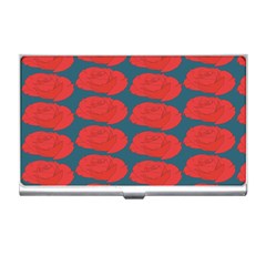 Rose Repeat Red Blue Beauty Sweet Business Card Holders