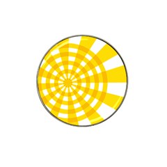 Weaving Hole Yellow Circle Hat Clip Ball Marker (10 Pack) by Alisyart