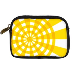 Weaving Hole Yellow Circle Digital Camera Cases