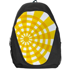 Weaving Hole Yellow Circle Backpack Bag