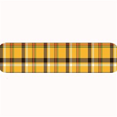 Plaid Yellow Line Large Bar Mats