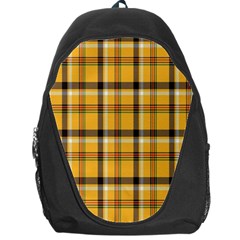 Plaid Yellow Line Backpack Bag