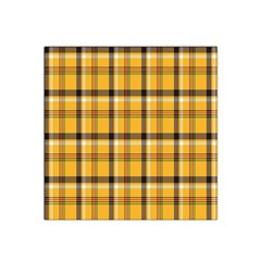 Plaid Yellow Line Satin Bandana Scarf