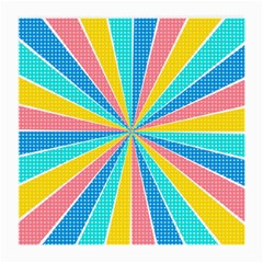 Rhythm Heaven Megamix Circle Star Rainbow Color Medium Glasses Cloth by Alisyart