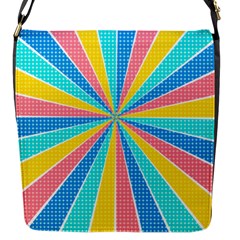 Rhythm Heaven Megamix Circle Star Rainbow Color Flap Messenger Bag (s) by Alisyart