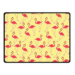 Flamingo Pattern Double Sided Fleece Blanket (small) 