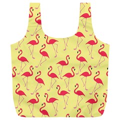 Flamingo Pattern Full Print Recycle Bags (l)  by Valentinaart