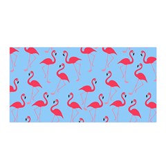 Flamingo Pattern Satin Wrap by Valentinaart