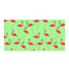 Flamingo Pattern Satin Wrap by Valentinaart