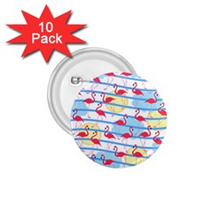 Flamingo Pattern 1 75  Buttons (10 Pack)