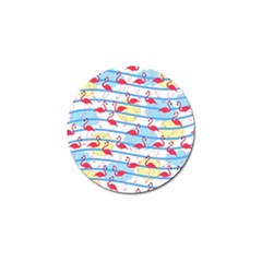 Flamingo Pattern Golf Ball Marker (10 Pack)