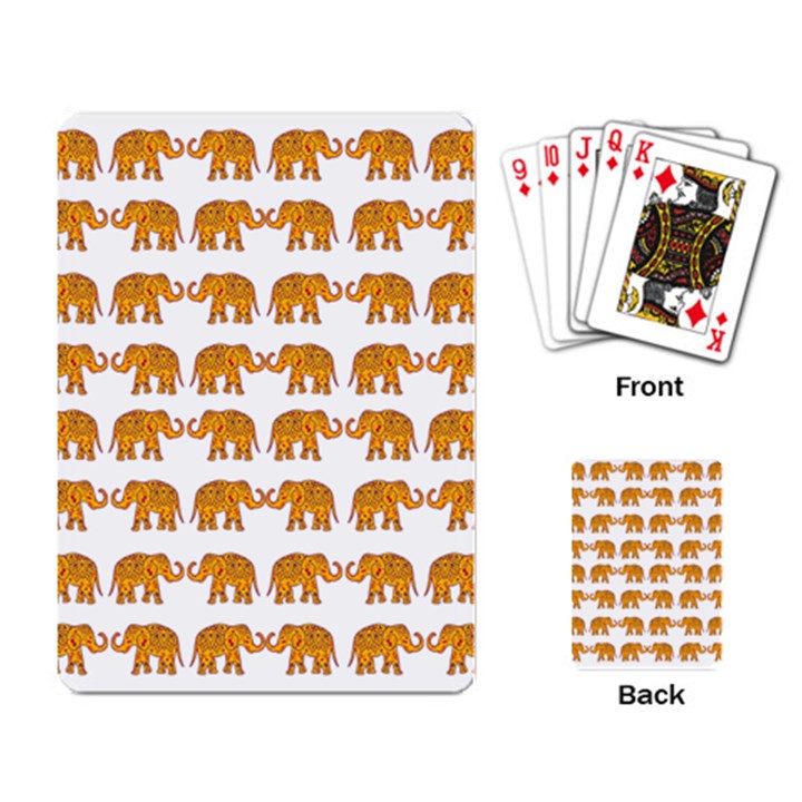 Indian elephant  Playing Card