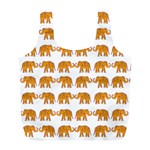 Indian elephant  Full Print Recycle Bags (L)  Front