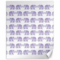 Indian elephant pattern Canvas 16  x 20  