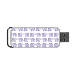 Indian Elephant Pattern Portable Usb Flash (one Side) by Valentinaart