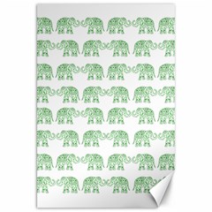 Indian Elephant Pattern Canvas 20  X 30   by Valentinaart