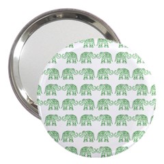 Indian Elephant Pattern 3  Handbag Mirrors