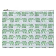 Indian Elephant Pattern Cosmetic Bag (xxl)  by Valentinaart