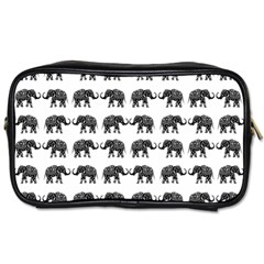 Indian Elephant Pattern Toiletries Bags by Valentinaart