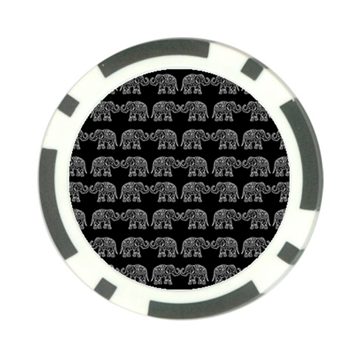 Indian elephant pattern Poker Chip Card Guard