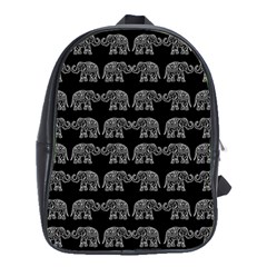 Indian Elephant Pattern School Bags(large)  by Valentinaart