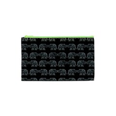 Indian Elephant Pattern Cosmetic Bag (xs) by Valentinaart