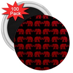Indian Elephant Pattern 3  Magnets (100 Pack) by Valentinaart