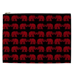 Indian Elephant Pattern Cosmetic Bag (xxl)  by Valentinaart