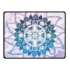 Mandalas Symmetry Meditation Round Fleece Blanket (small) by Amaryn4rt