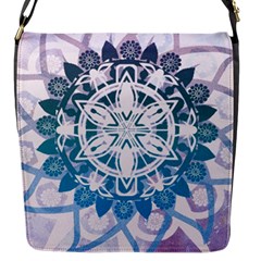 Mandalas Symmetry Meditation Round Flap Messenger Bag (s) by Amaryn4rt