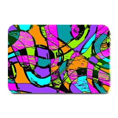 Abstract Art Squiggly Loops Multicolored Plate Mats by EDDArt