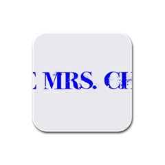 Future Mrs  Chapman Rubber Square Coaster (4 Pack)  by badwolf1988store