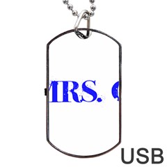 Future Mrs  Chapman Dog Tag Usb Flash (two Sides) by badwolf1988store