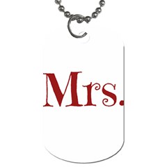 Future Mrs  Moore Dog Tag (one Side) by badwolf1988store