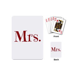 Future Mrs  Moore Playing Cards (mini) 