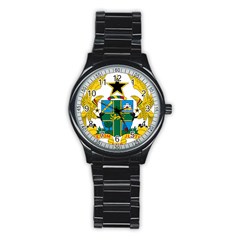National Seal Of Ghana Stainless Steel Round Watch by abbeyz71