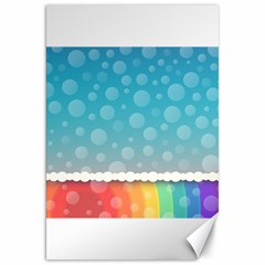 Rainbow Background Border Colorful Canvas 20  X 30   by Amaryn4rt