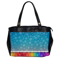 Rainbow Background Border Colorful Office Handbags by Amaryn4rt