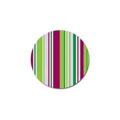 Beautiful Multi Colored Bright Stripes Pattern Wallpaper Background Golf Ball Marker (10 Pack)