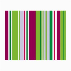 Beautiful Multi Colored Bright Stripes Pattern Wallpaper Background Small Glasses Cloth (2-side)