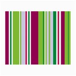 Beautiful Multi Colored Bright Stripes Pattern Wallpaper Background Small Glasses Cloth (2-Side) Front