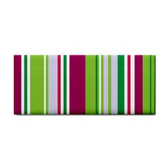 Beautiful Multi Colored Bright Stripes Pattern Wallpaper Background Cosmetic Storage Cases by Amaryn4rt